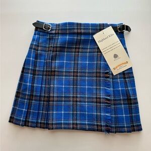 Vintage Wool Kilt Tartan Plaid Pleated Skirt James Pringle Weavers of Inverness